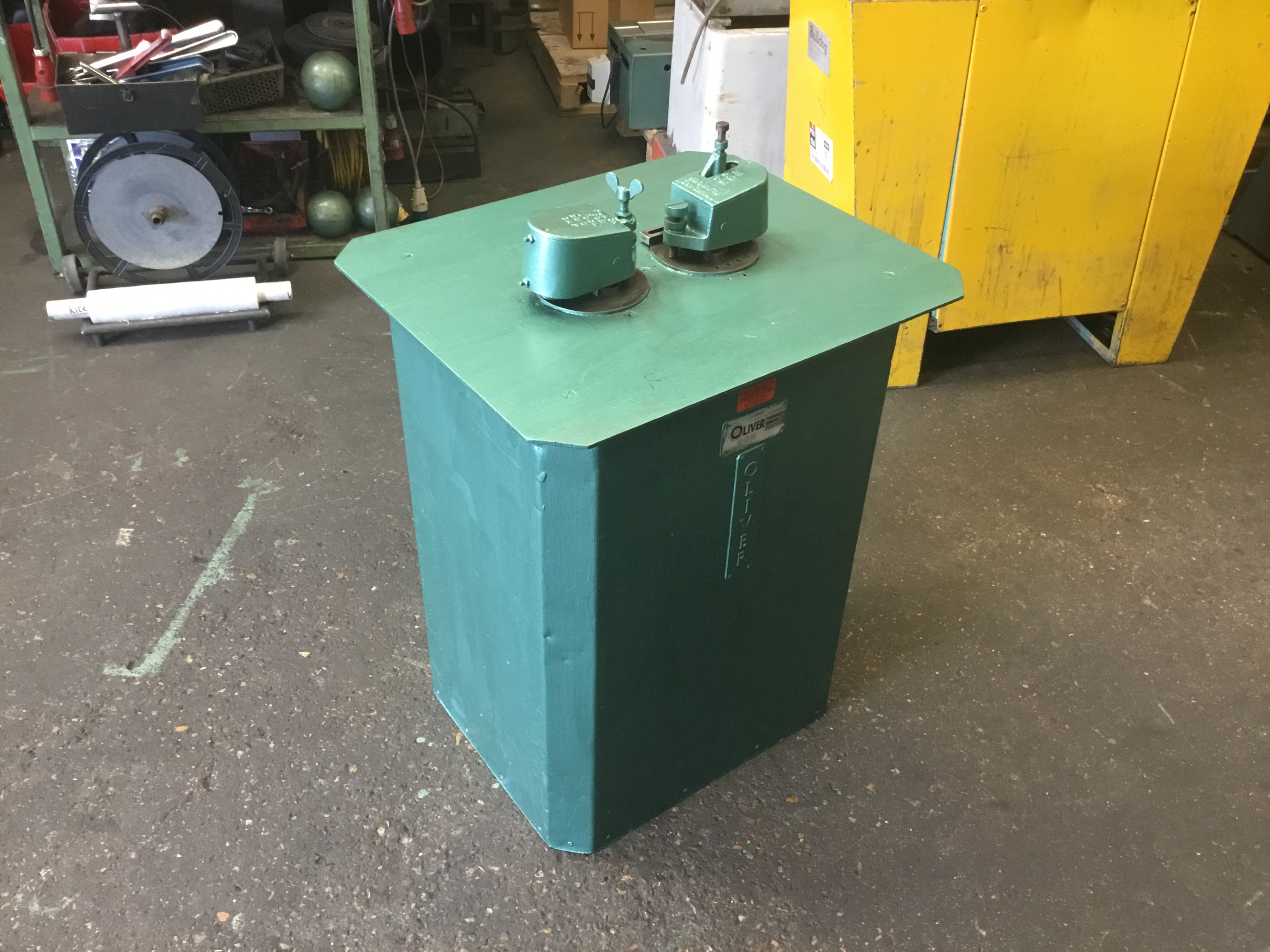 oliver-double-headed-power-flanger-dhpf01 (4) USED OLIVER 20SWG BUTTON PUNCH SNAP LOCK DOUBLE HEADED POWER FLANGER (DHPF01)