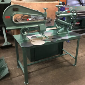 USED F J EDWARDS NO.4 HAND CIRCLE CUTTER ON STAND (ECC11)