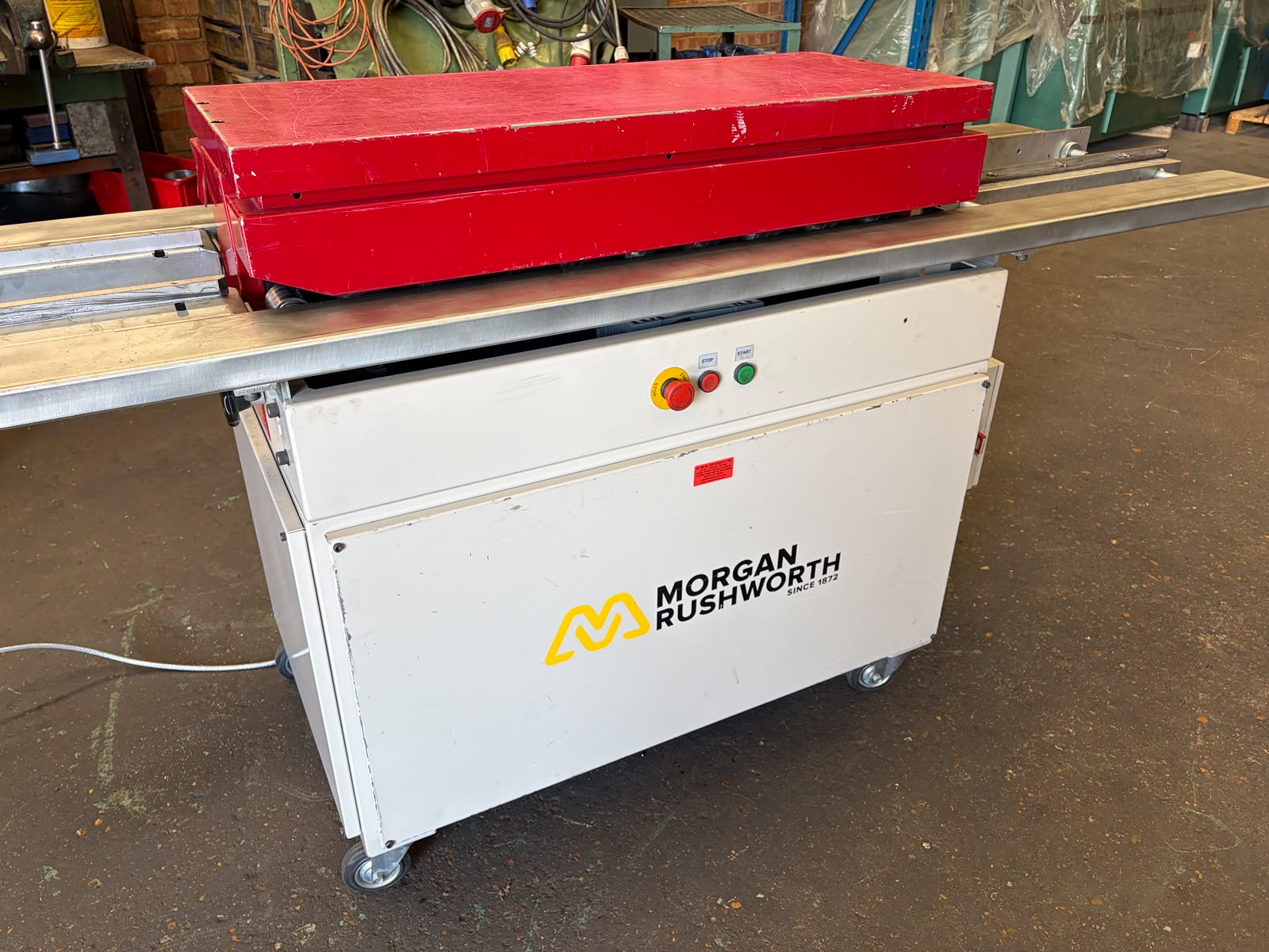 morgan-rushworth-rfx912-bpsl-ref-417 (10) USED MORGAN RUSHWORTH RFX 9/1.2 20SWG BUTTON PUNCH SNAPLOCK ROLLFORMER (REF: 417)