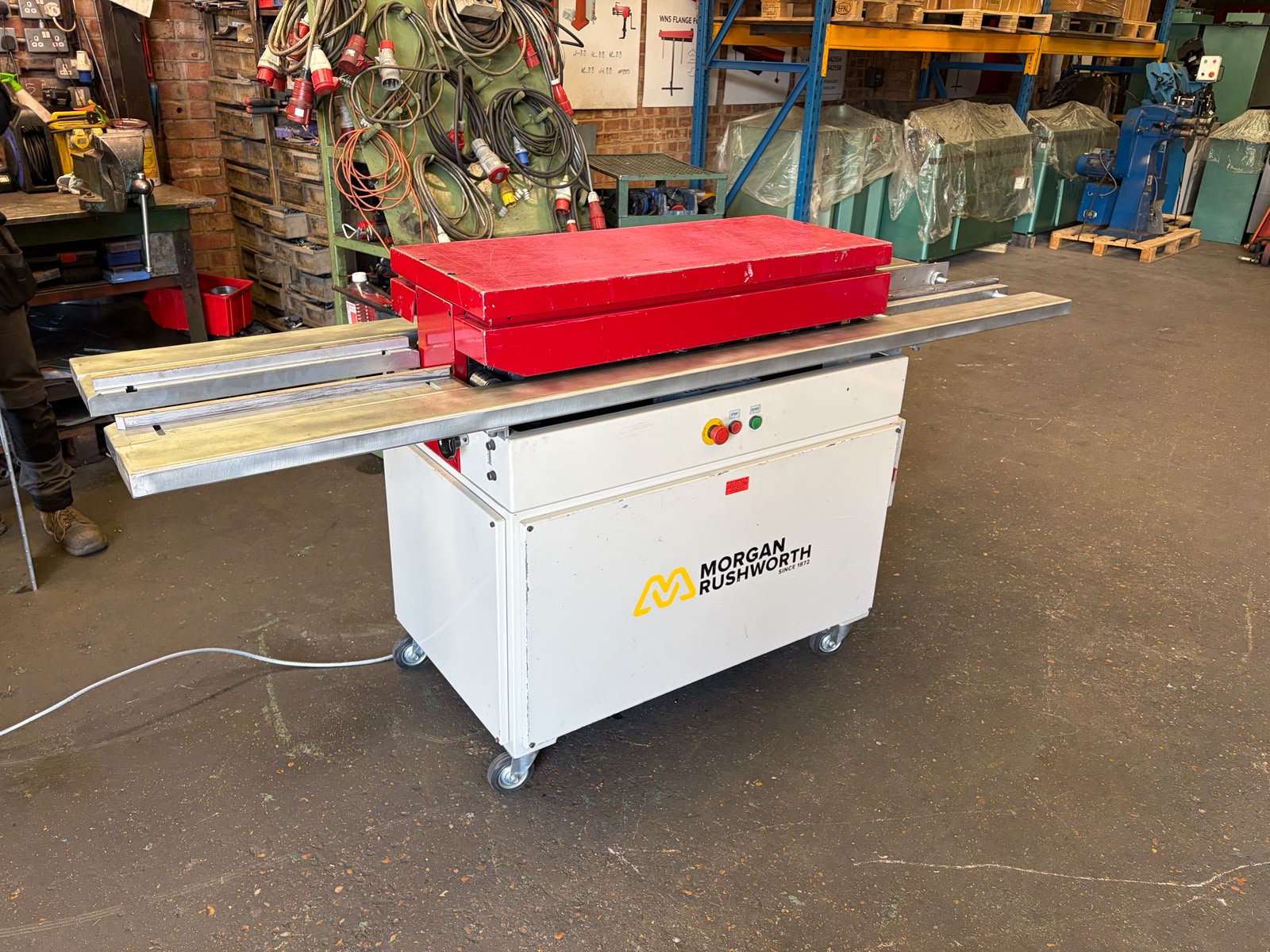 morgan-rushworth-rfx912-bpsl-ref-417 (6) USED MORGAN RUSHWORTH RFX 9/1.2 20SWG BUTTON PUNCH SNAPLOCK ROLLFORMER (REF: 417)